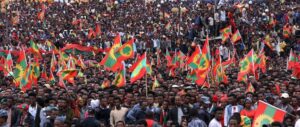 The return of formerly banned Oromo Liberation Front (OLF), in the Ethiopian capital Finfinne/Addis Ababa on September September 15, 2018.