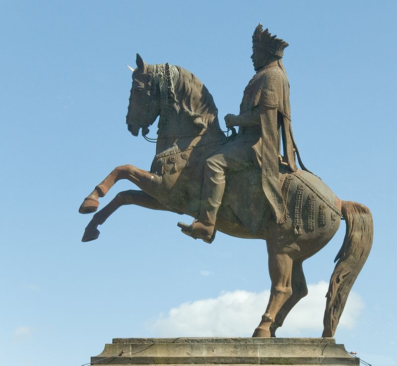 Equestrian statue of Menelik II, Addis Abeba. 