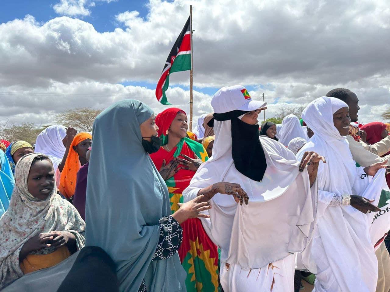 Kenyan Oromos in Tana River county celebrating Irreechaa, 2023. 
